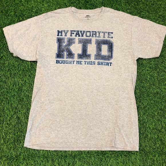 Other Other - Men’s Grey ‘My Favorite Kid Bought Me This Shirt’ Graphic Tee
